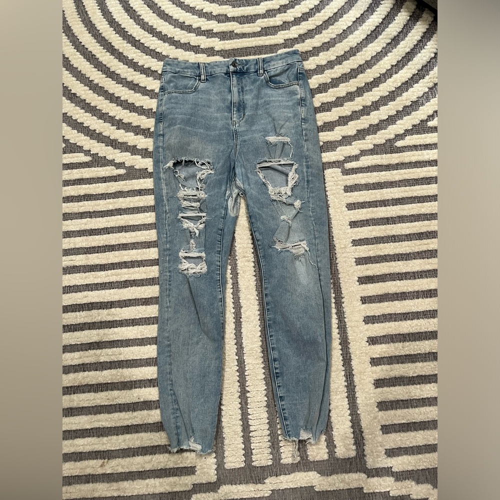 American eagle distressed curvy highest rise‎ jegging